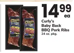 ACME Curly's Baby Back BBQ Pork Ribs offer