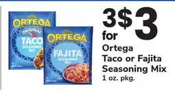 ACME Ortega Taco or Fajita Seasoning Mix offer