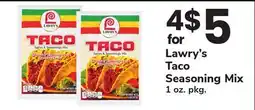 ACME Lawry's Taco Seasoning Mix offer