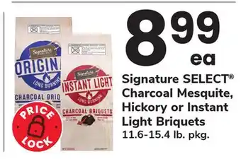 ACME Signature SELECT Charcoal Mesquite, Hickory or Instant Light Briquets offer