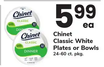 ACME Chinet Classic White Plates or Bowls offer