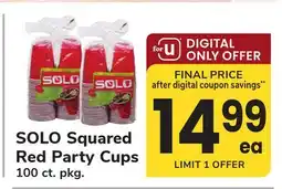 ACME SOLO Squared Red Party Cups offer