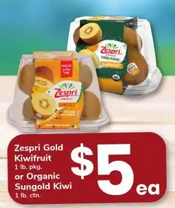 ACME Zespri Gold Kiwifruit 1 lb. pkg. or Organic Sungold Kiwi 1 lb. ctn offer