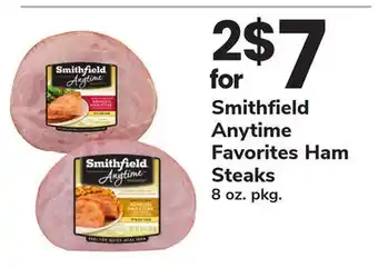 ACME Smithfield Anytime Favorites Ham Steaks offer