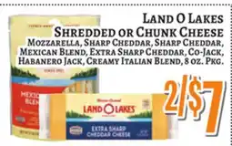 Trade Fair Supermarket LAND O LAKES SHREDDED OR CHUNK CHEESE offer