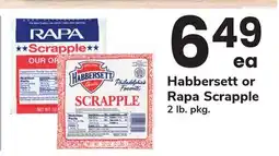 ACME Habbersett or Rapa Scrapple offer