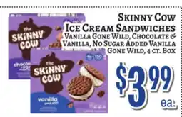 Trade Fair Supermarket SKINNY COW ICE CREAM SANDWICHES offer