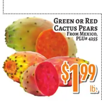 Trade Fair Supermarket GREEN OR RED CACTUS PEARS offer