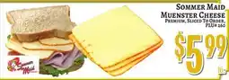 Trade Fair Supermarket SOMMER MAID Muenster Cheese offer