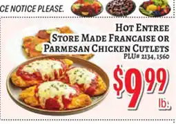 Trade Fair Supermarket STORE MADE FRANCAISE OR PARMESAN CHICKEN CUTLETS offer