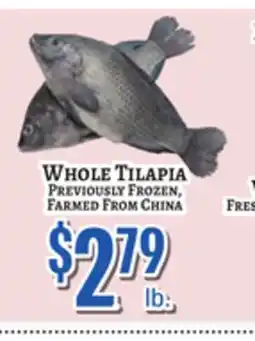 Trade Fair Supermarket WHOLE TILAPIA offer