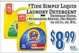 Trade Fair Supermarket Tide Simply Liquid Laundry Detergent offer