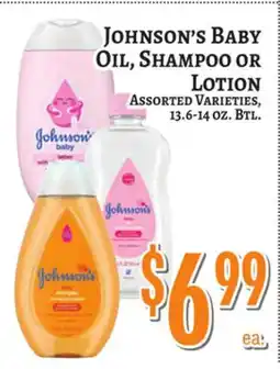 Trade Fair Supermarket JOHNSON'S BABY OIL, SHAMPOO OR LOTION offer