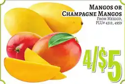 Trade Fair Supermarket MANGOS OR CHAMPAGNE MANGOS offer