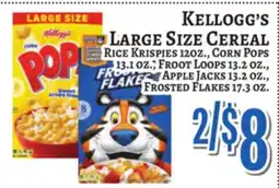 Trade Fair Supermarket Kellogg's LARGE SIZE CEREAL offer