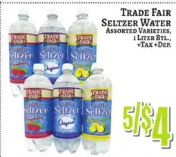 Trade Fair Supermarket TRADE FAIR SELTZER WATER offer