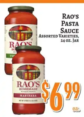 Trade Fair Supermarket Rao's Pasta Sauce offer