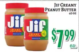 Trade Fair Supermarket JIF CREAMY PEANUT BUTTER offer