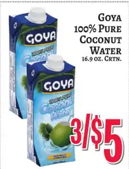 Trade Fair Supermarket GOYA 100% PURE COCONUT WATER offer