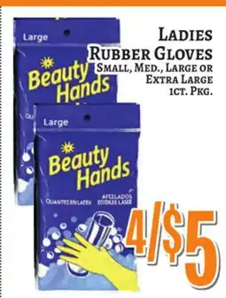 Trade Fair Supermarket LADIES RUBBER GLOVES offer