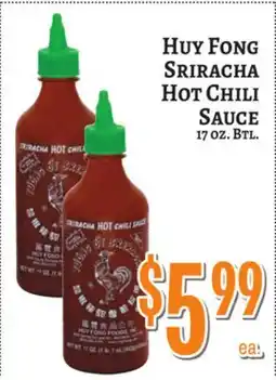 Trade Fair Supermarket Huy Fong Sriracha Hot Chili Sauce offer