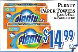 Trade Fair Supermarket PLENTY PAPER TOWELS offer
