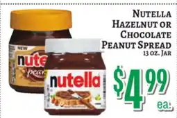 Trade Fair Supermarket NUTELLA HAZELNUT OR CHOCOLATE PEANUT SPREAD offer