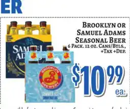 Trade Fair Supermarket BROOKLYN OR SAMUEL ADAMS SEASONAL BEER offer