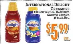 Trade Fair Supermarket INTERNATIONAL DELIGHT CREAMERS offer