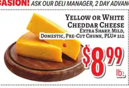 Trade Fair Supermarket YELLOW OR WHITE CHEDDAR CHEESE offer