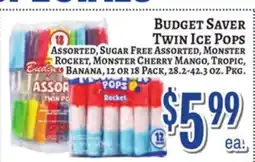 Trade Fair Supermarket BUDGET SAVER TWIN ICE POPS offer