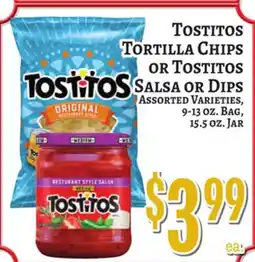 Trade Fair Supermarket TOSTITOS Tortilla Chips or Tostitos Salsa or Dips offer