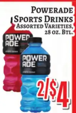 Trade Fair Supermarket POWERADE SPORTS DRINKS offer