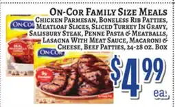 Trade Fair Supermarket On-Cor FAMILY SIZE MEALS offer
