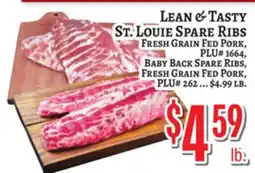 Trade Fair Supermarket LEAN & TASTY ST. LOUIE SPARE RIBS offer