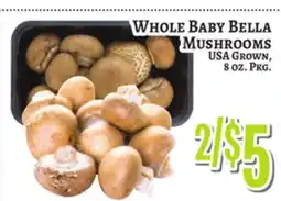Trade Fair Supermarket WHOLE BABY BELLA MUSHROOMS offer