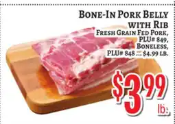 Trade Fair Supermarket BONE-IN PORK BELLY WITH RIB offer