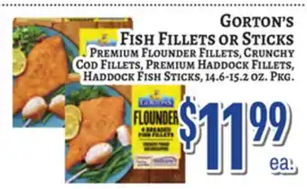 Trade Fair Supermarket Gorton's FISH FILLETS OR STICKS offer