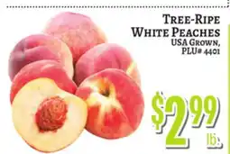 Trade Fair Supermarket TREE-RIPED WHITE PEACHES offer
