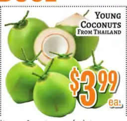 Trade Fair Supermarket YOUNG COCONUTS FROM THAILAND offer
