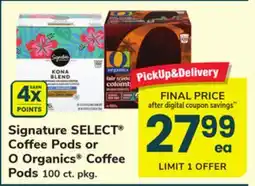 ACME Signature SELECT Coffee Pods or O Organics Coffee Pods offer