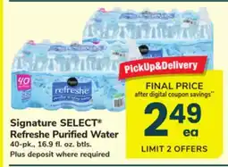 ACME Signature SELECT Refreshe Purified Water offer