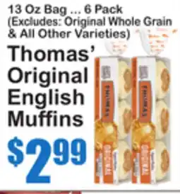 SuperFresh Thomas' Original English Muffins offer