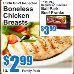 SuperFresh USDA Gov't Inspected Boneless Chicken Breasts offer