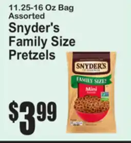 SuperFresh Snyder's Family Size Pretzels offer