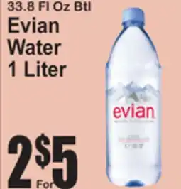 SuperFresh Evian Water offer