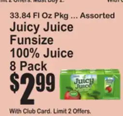 SuperFresh 33.84 FL Oz Pkg Juicy Juice Funsize 100% Juice offer
