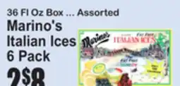 SuperFresh Marino's Italian Ices offer