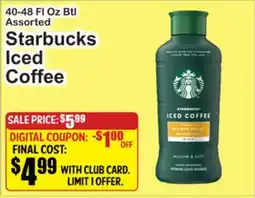 SuperFresh Starbucks Iced Coffee offer
