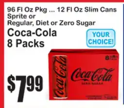 SuperFresh 96 Fl Oz Pkg ... 12 Fl Oz Slim Cans Sprite or Regular, Diet or Zero Sugar Coca-Cola 8 Packs offer
